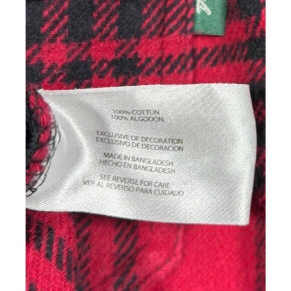Woolrich Men's Red‎ Plaid Flannel Shirt Jacket L Cotton Shacket - Picture 5 of 6